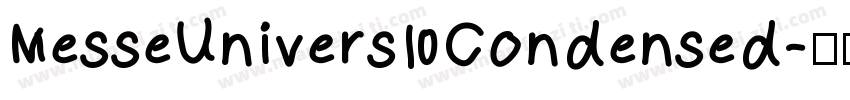 MesseUnivers Condensed字体转换